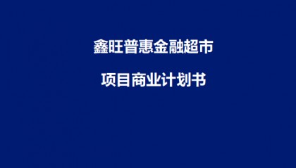 鑫旺普惠金融超市项目商业计划书