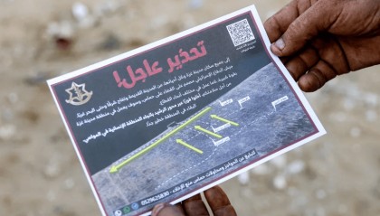 以军空投传单 首次要求民众全面撤离加沙城