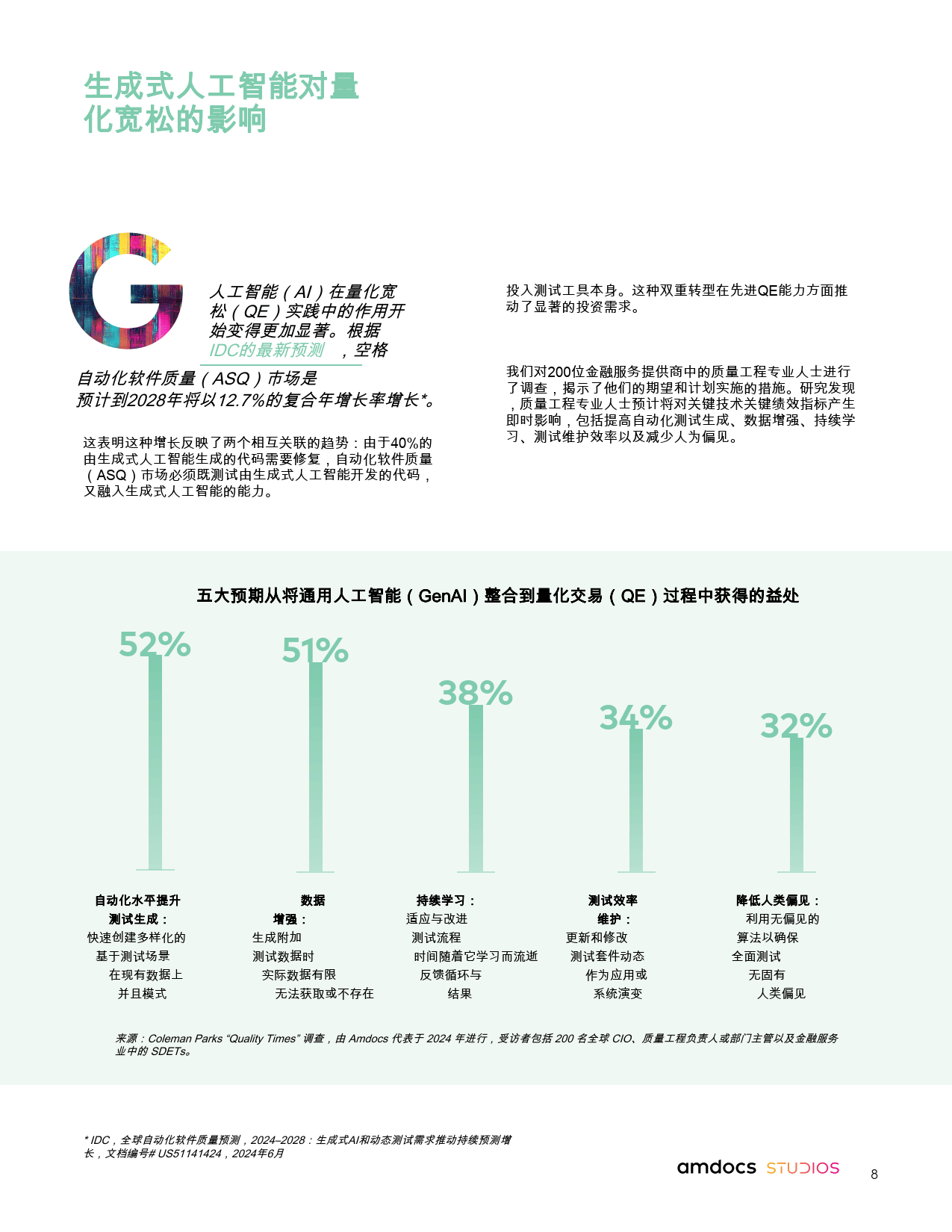 通过质量工程推动金融机构在通用人工智能领域的成功-Amdocs